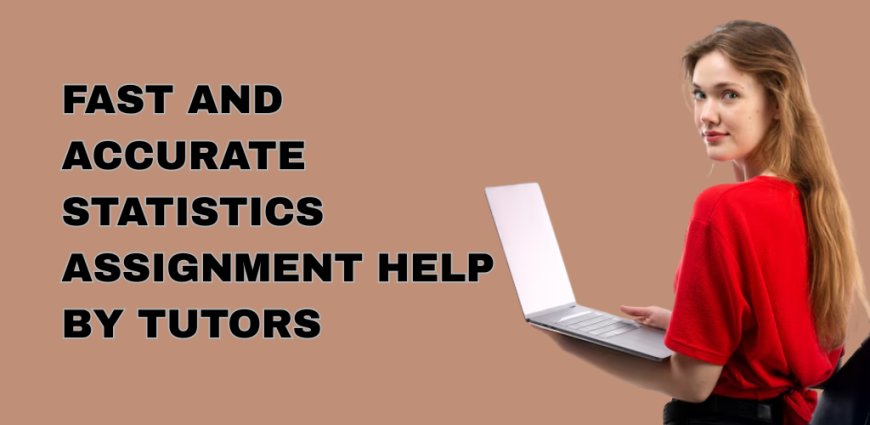 Fast and Accurate Statistics Assignment Help by Tutors