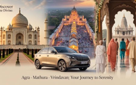 Family-Friendly Agra Mathura Vrindavan Tour From Agra: Discover 3 Spiritual Gems in 1 Day With Comfort and Care