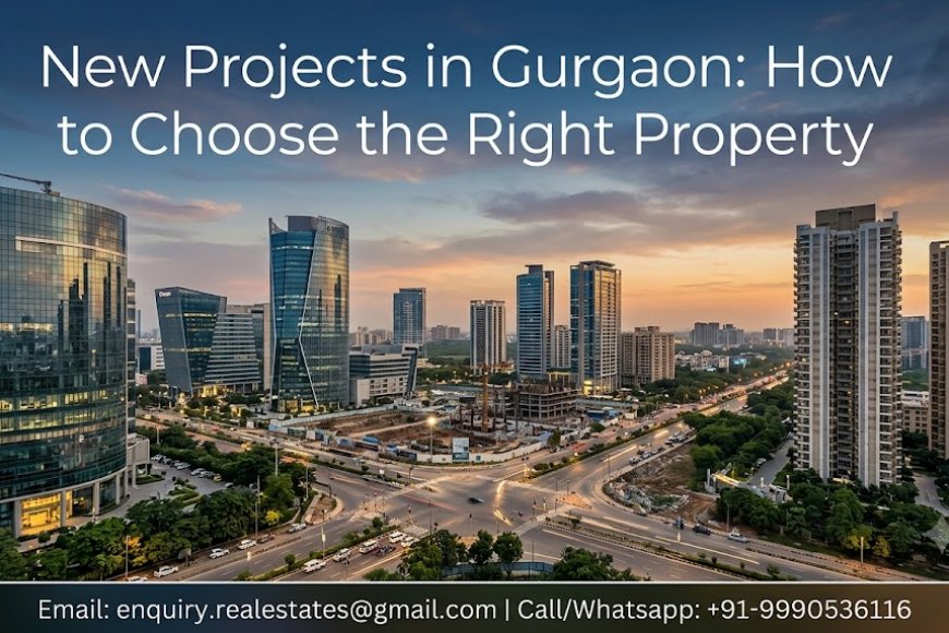 New Projects in Gurgaon: How to Choose the Right Property